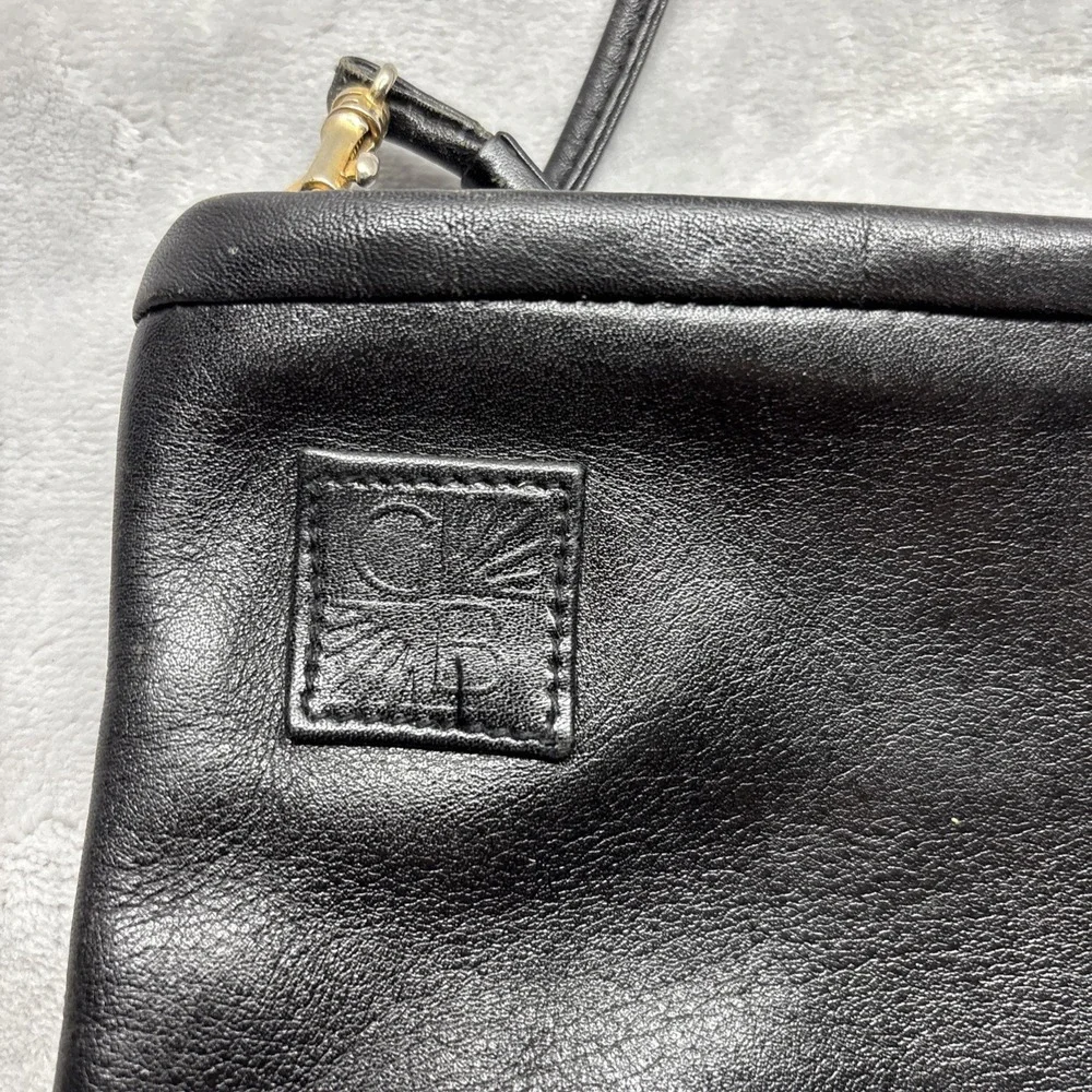 Giani Bernini Purse Medium Black Crossbody Handbag Zip Rectangle